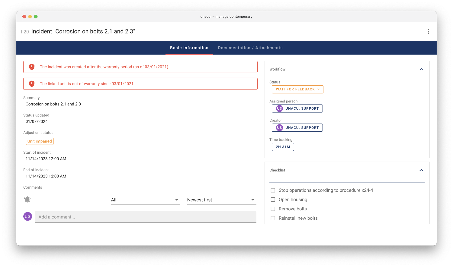 Incident management